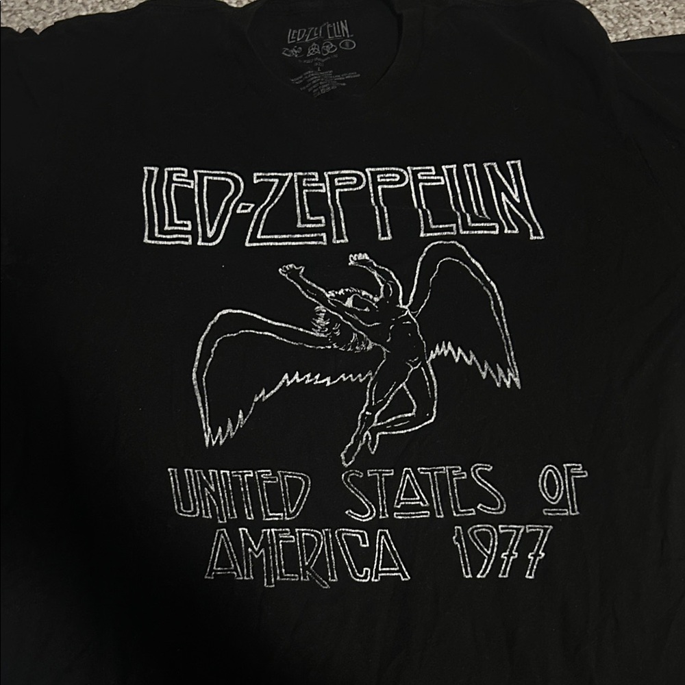 Led Zeppelin Black Graphic T-Shirt